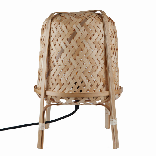 Lámpara de mesa bambú Ava natural 26x38cm